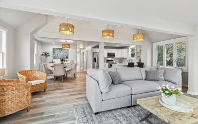 Home staging at Phantom Lake, WI lake house.